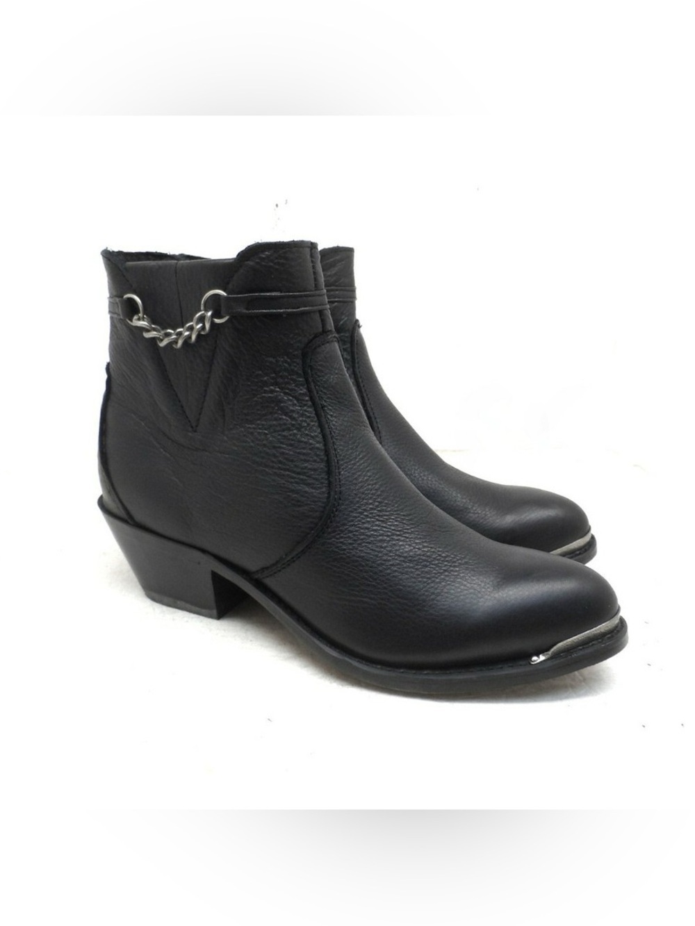 Durango Women's 5" Side Zip Motorcycle Ankle Boots (model RD860) Size 7.5